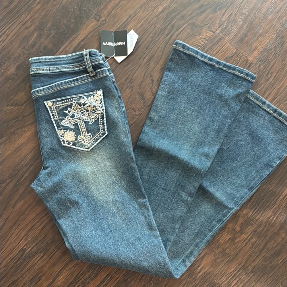 NWT Harper & Ivy  Embellished Jeans